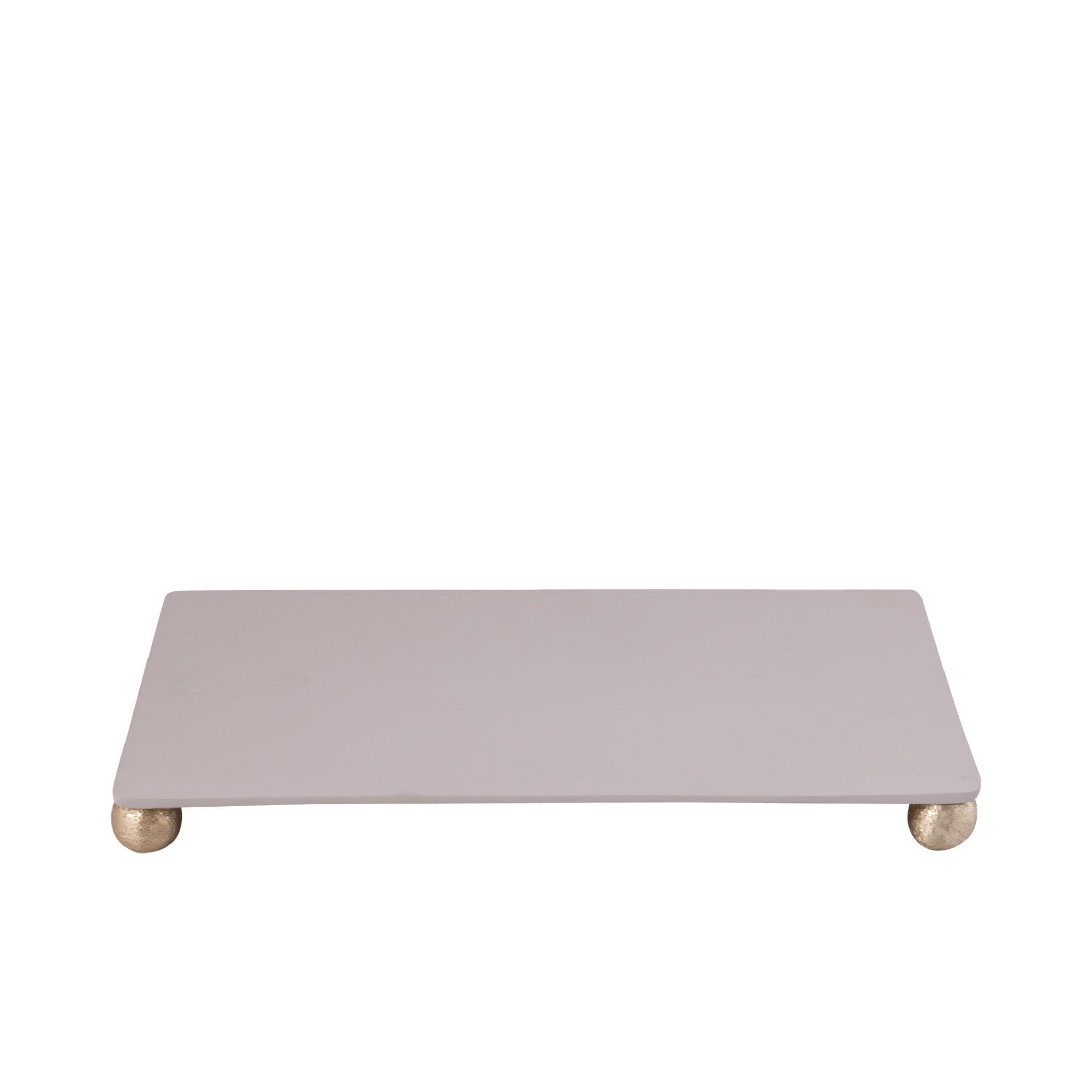 SCHALE Uchizi Beige 49/29.5/4cm - Beige, Metall (4cm) - PTMD Collection