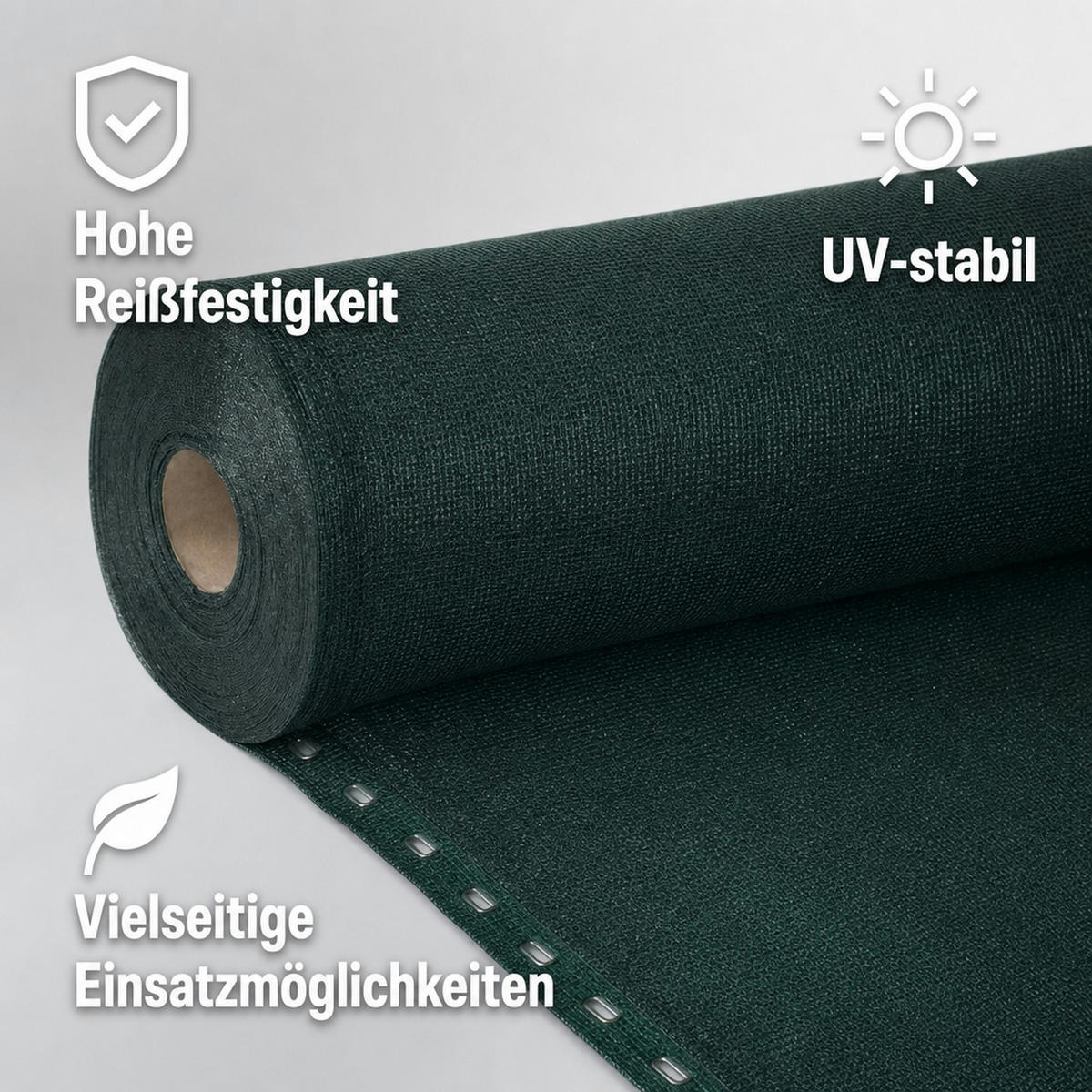 SICHTSCHUTZNETZ - Grün, Kunststoff (120/30cm) - KLASEBO