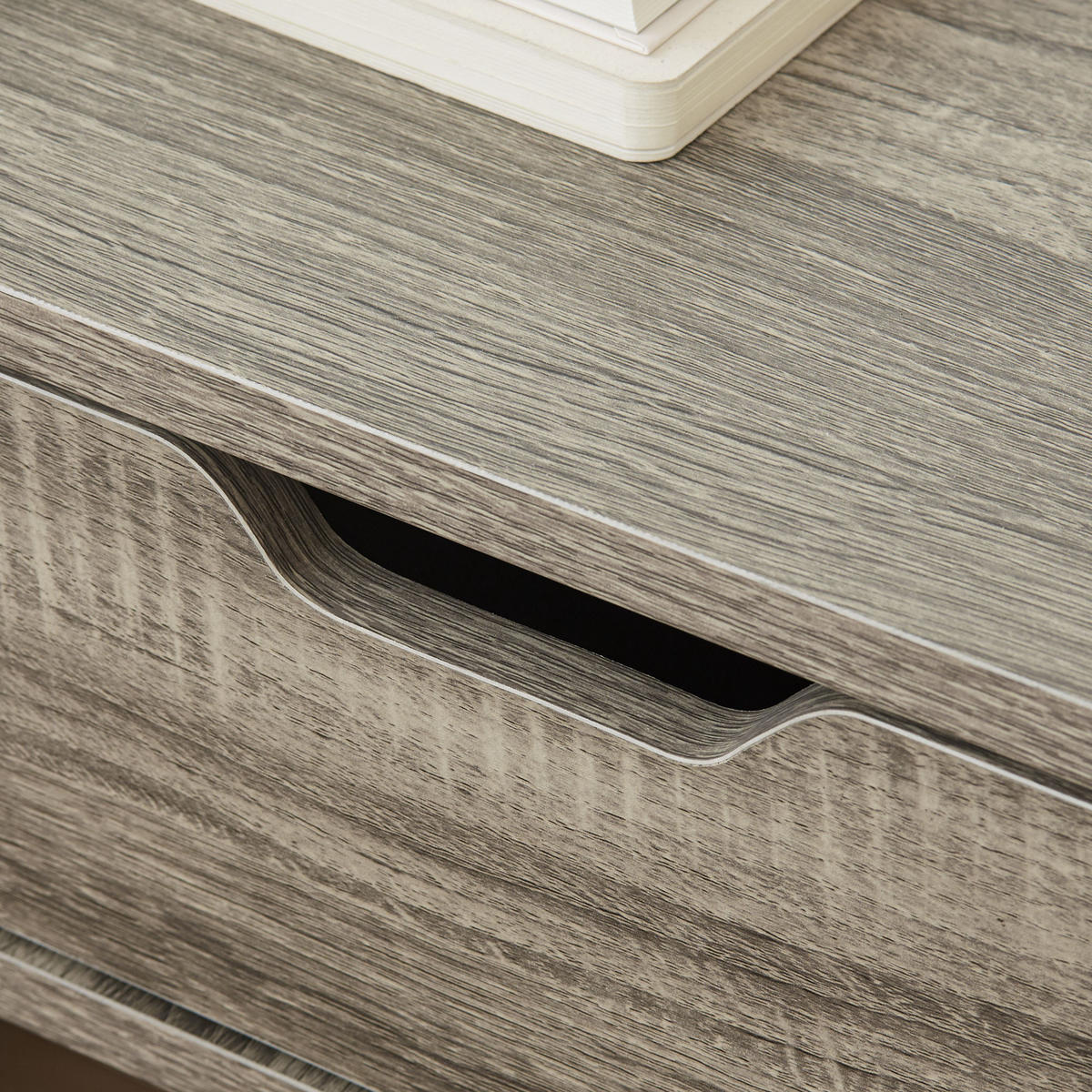 NACHTTISCH Grau Spanplatte wandhängend mit Schublade 2er-Set - Grau, Holzwerkstoff (40/19.5/30cm) - PANGIVO