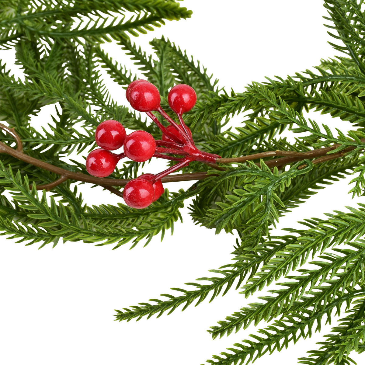 WEIHNACHTSGIRLANDE Viridis Grün 180cm Kunststoff - Grün, Kunststoff (180cm) - Mondex