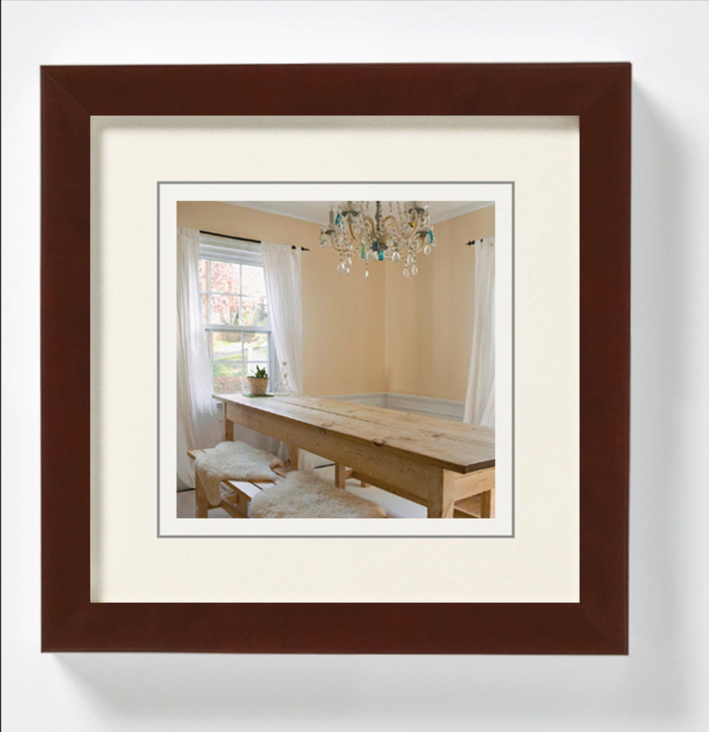 BILDERRAHMEN Peppers Holzrahmen 13x13 Nussbaum - Nussbaumfarben, Holzwerkstoff (15.5/15.5/1.5cm) - walther design