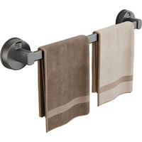 HANDTUCHSTANGE , mit Saugnapf - Grau, Metall (4.5/1/30cm) - BELZ