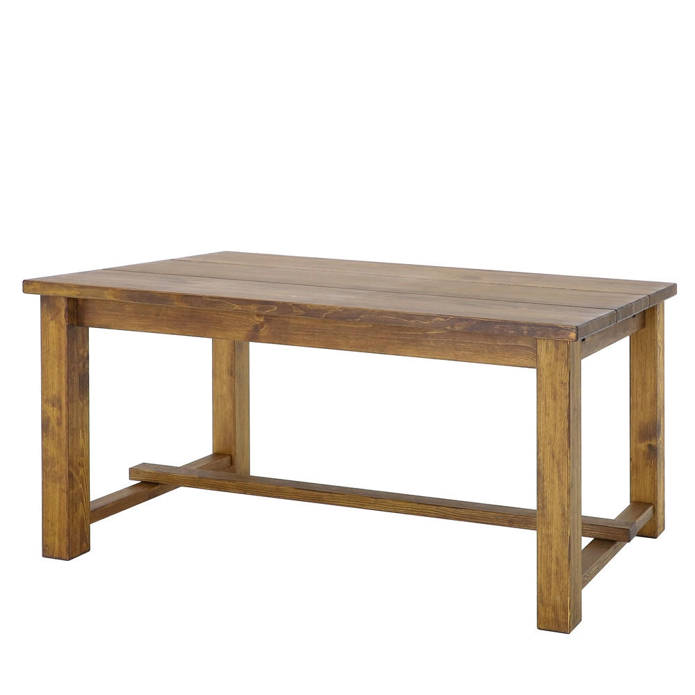 ESSTISCH aus Massivholz 160 cm Rustyk 3 - Dunkelbraun, Holz (160/90/78cm) - Seart