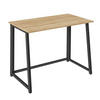 SCHREIBTISCH in sonoma mix schwarz - Hellbraun/Schwarz, Holzwerkstoff (80/40/75cm) - Home Collective