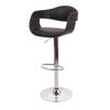 BARHOCKER A47B Schwarz - Schwarz, Textil (49/107/49cm) - MCW