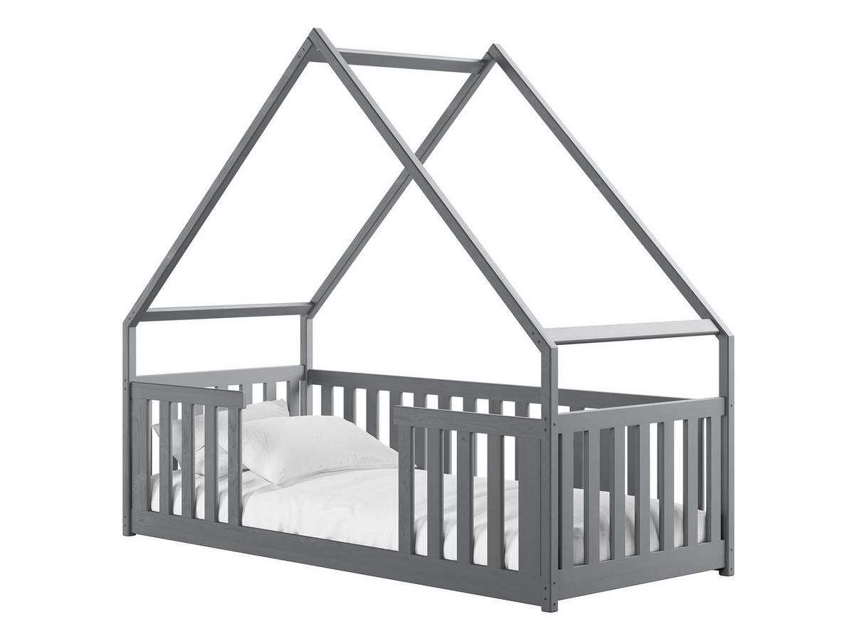 HAUSBETT Bee - Grau, Holz (80/180cm) - MIRJAN24
