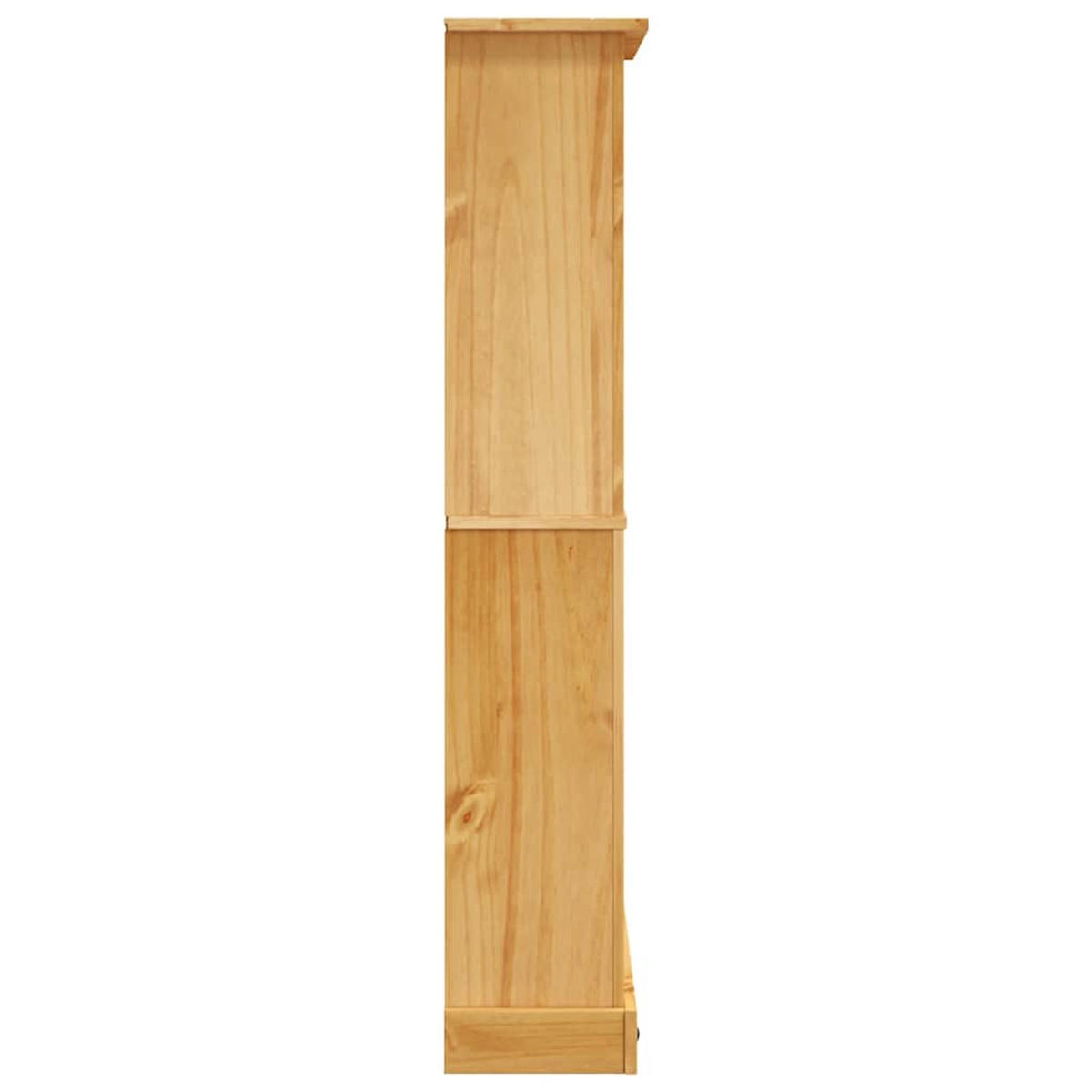 BÜCHERSCHRANK 4 Fächer Mexiko-Stil Kiefernholz 80/29/150 Cm - Braun, Holz (29/150/80cm) - vidaXL