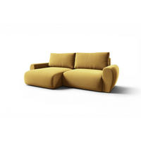 ECKSOFA Galan Mit Schlaffunktion - Gelb, Holzwerkstoff/Textil (253/153cm) - Fun Möbel