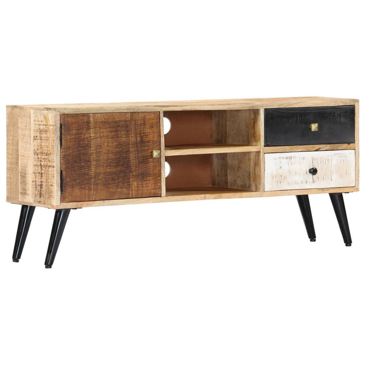 TV-SCHRANK 115/30/47 Cm Mango-Massivholz - Braun, Holz (115/47/30cm) - vidaXL