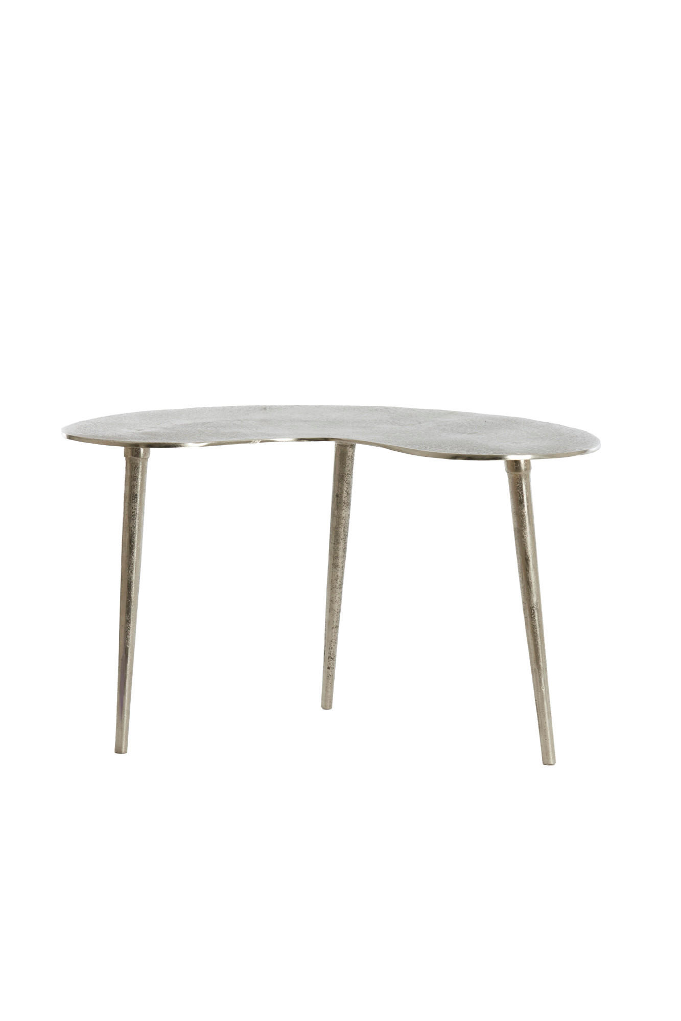 BEISTELLTISCH Linos Silber 67/49/41 cm - Silberfarben, Metall (67/49/41cm) - Light & Living