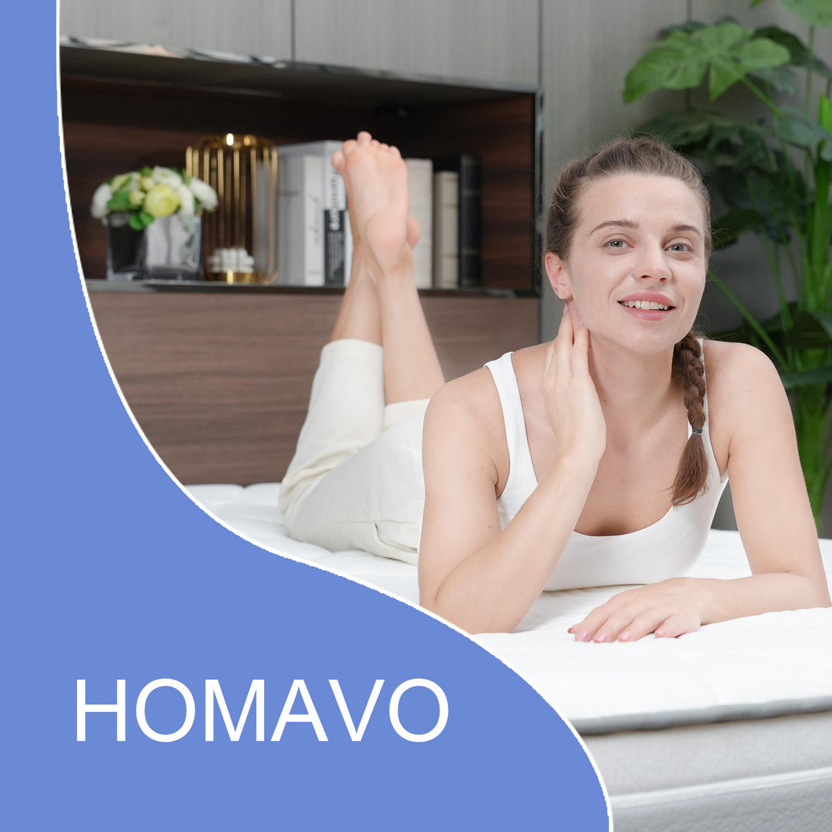 TASCHENFEDERKERNMATRATZE Höhe 25 cm 180×200cm - Weiß, Textil (180/200cm) - HOMAVO