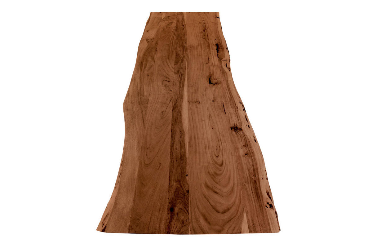 TISCHPLATTE CURT - Braun/Naturfarben, Akazienholz/Holz (60/180/3cm) - SAM