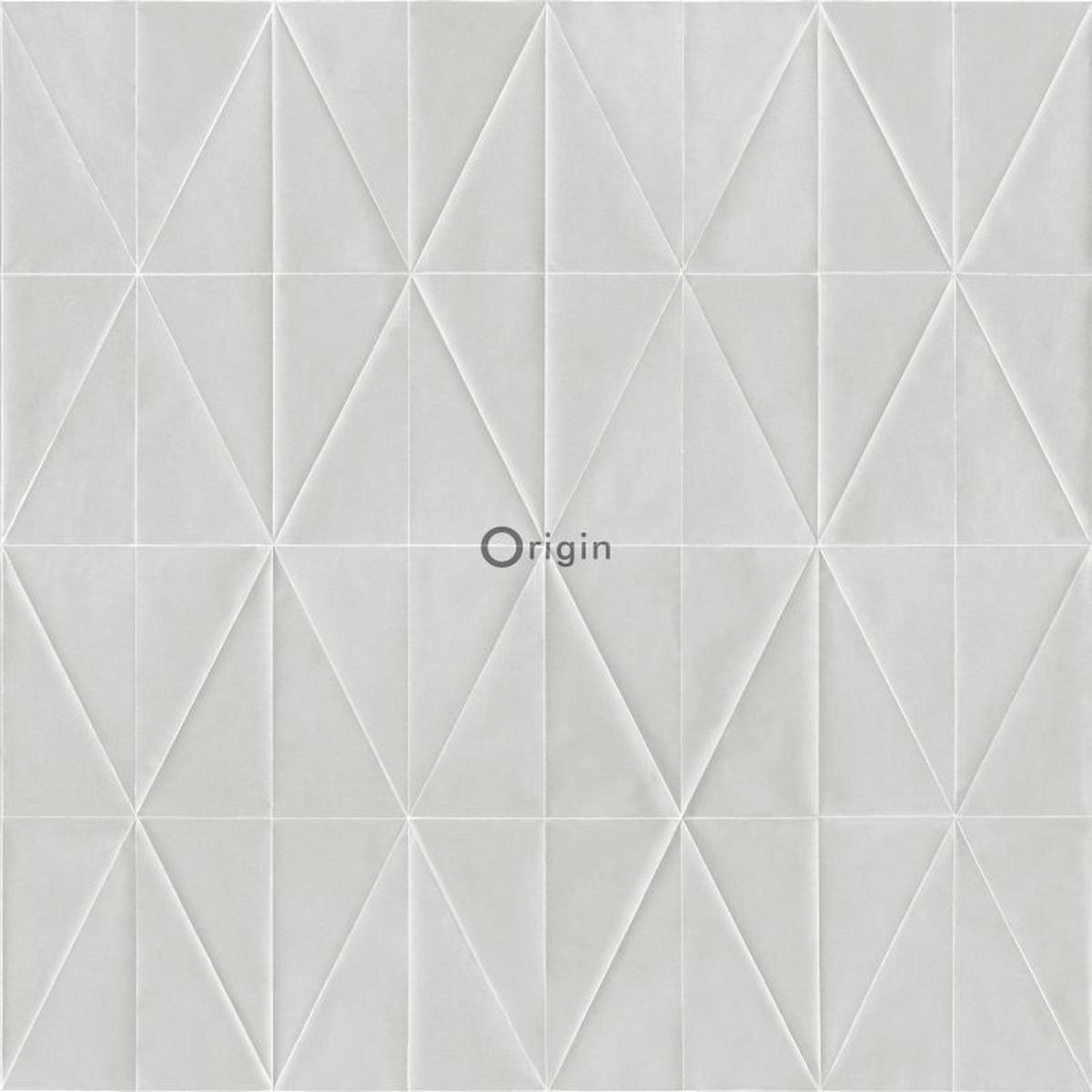 TAPETE grafische Form 53 cm x 10.05 m - Grau, Papier (53/1000cm) - Origin Wallcoverings