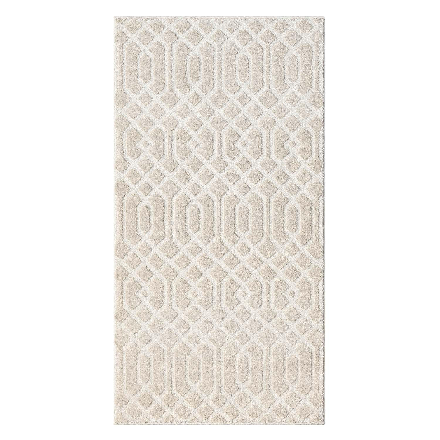KURZFLOR-TEPPICH Flair 138 Beige 80x150 cm - Beige, Textil (80/150cm) - carpet city