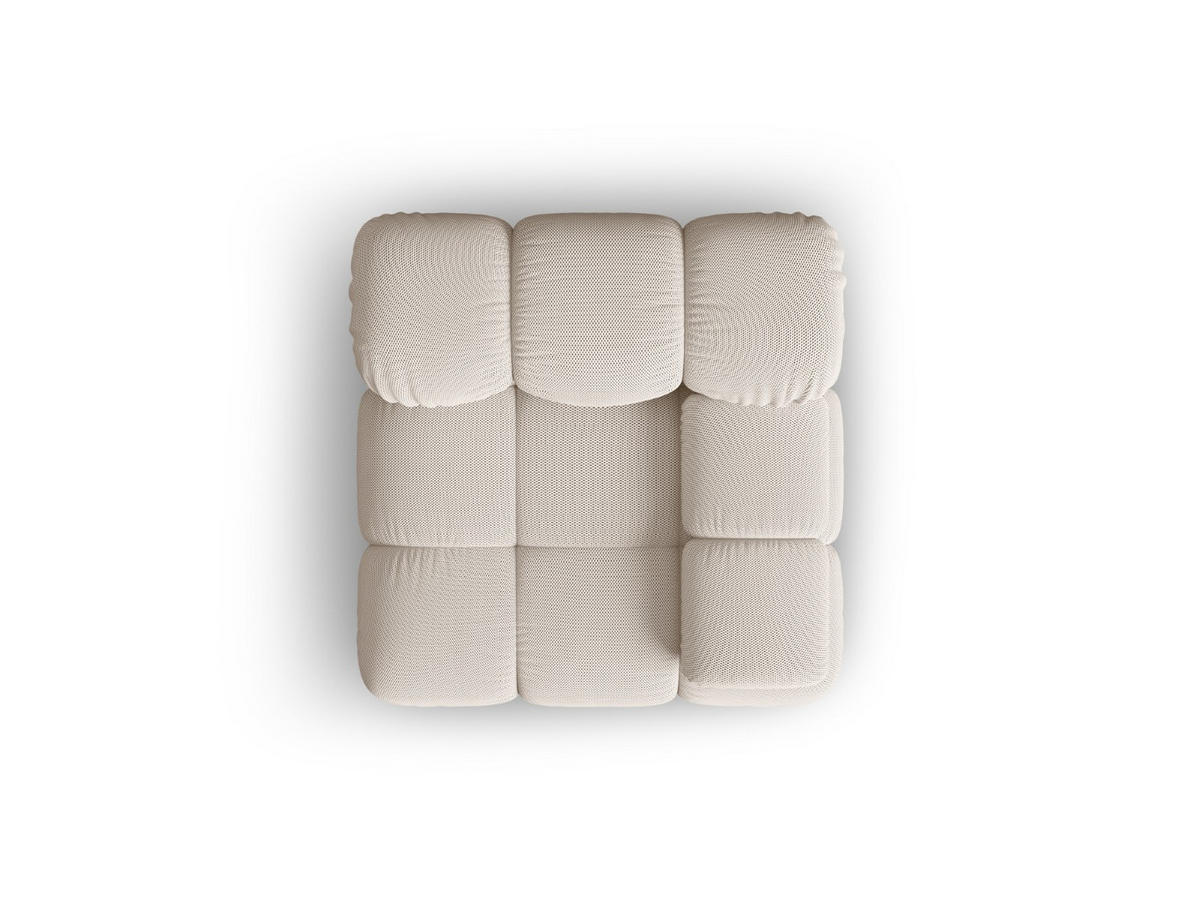 MODUL rechts Bellis aus 3D-Stoff leichtes beige - Creme, Textil (94/70/94cm) - Micadoni