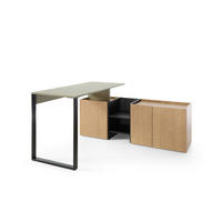 KINDERSCHREIBTISCH SORENTO 08 multifunktional in Eukalyptus/Baltic Düne Eiche/Schwarzer Onyx - Eukalyptusholzfarben/Eichefarben, Holzwerkstoff (249/75/135cm) - Deine Möbel 24