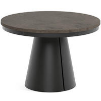 TISCH Schwarz ALMA Ausziehbar 120/196 cm - Schwarz, Holzwerkstoff (2/120/76cm) - Sepro Meble