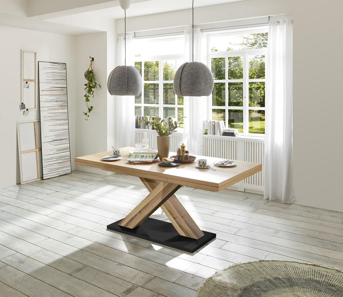 ESSTISCH ausziehbar Elene 180x90x76 Plankeneiche/Asteiche - Eiche Artisan, Holzwerkstoff (180/90/76cm) - 58aufmkessel