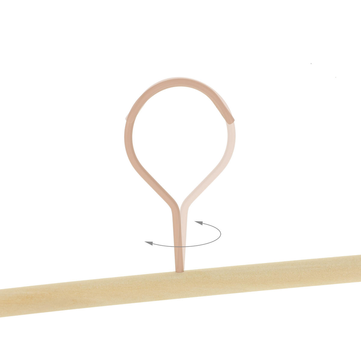 10XVEŠIAKY na nohavice - viacfarebná, kov/drevo (30.5/11.5/3cm) - Relaxdays