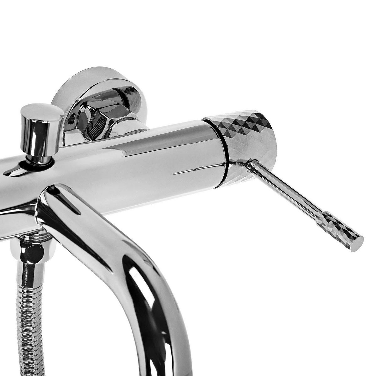 WANNENARMATUR Rea Lungo Diamond Chrome - Chromfarben, Metall (25/6/21cm) - REA