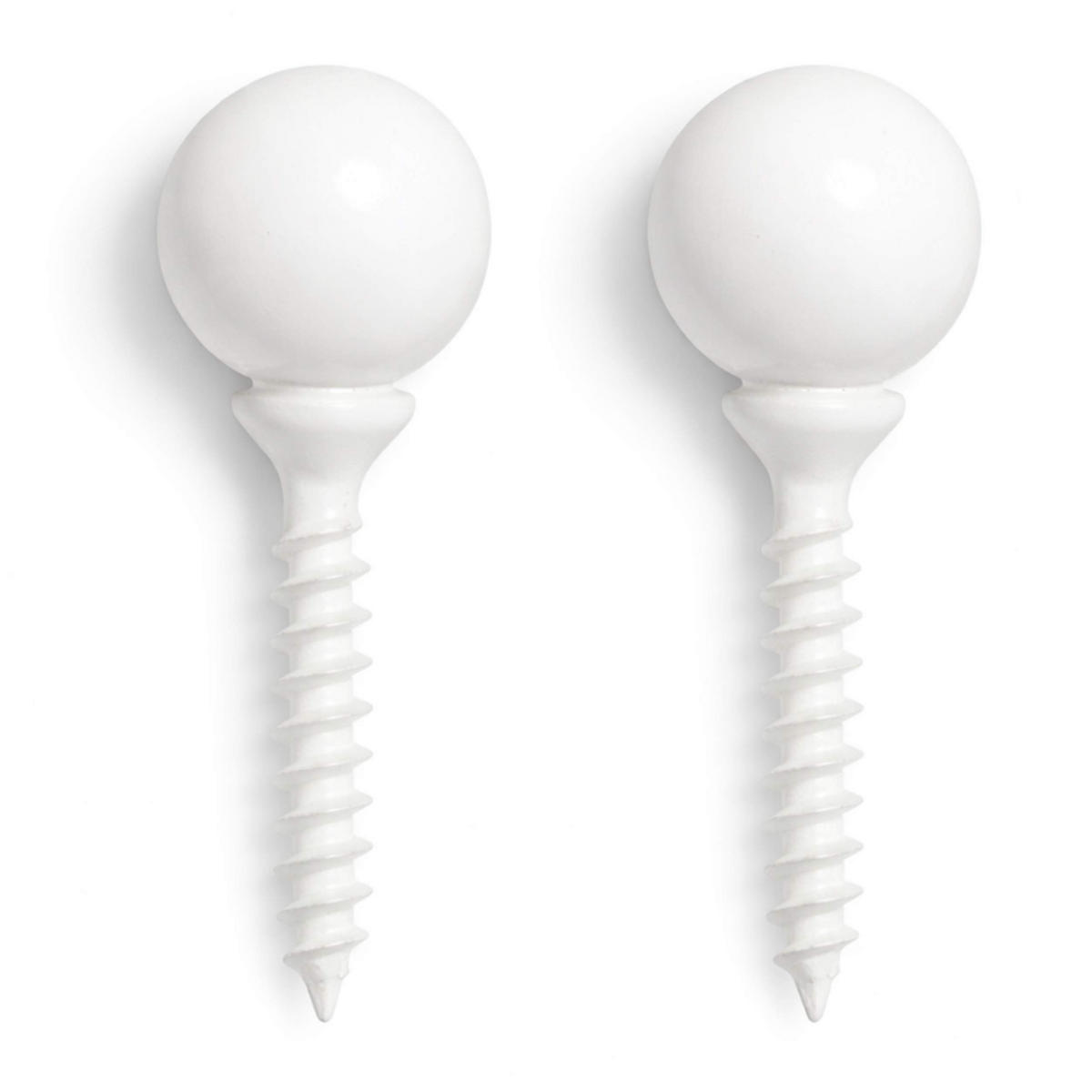 WANDHAKEN Weiß Büroklammer 32 cm - Weiß, Metall (9/32/8cm)