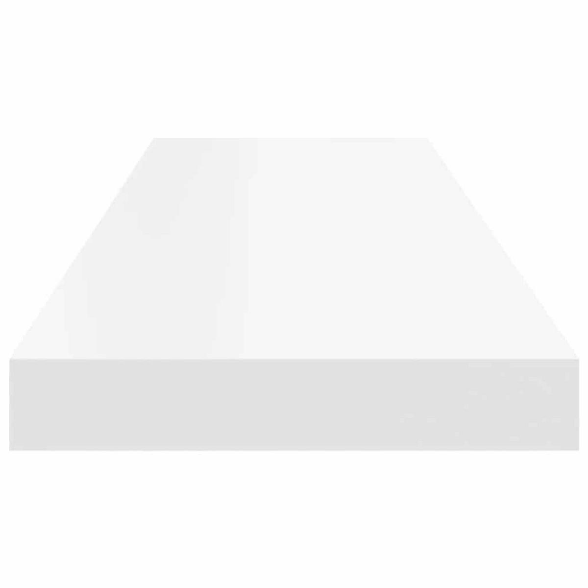 WANDBOARD 80/23,5/3,8 cm aus MDF Weiß Max. Belastbarkeit 10 KG - Weiß, Holzwerkstoff/Metall (80/3.8/23.5cm) - vidaXL