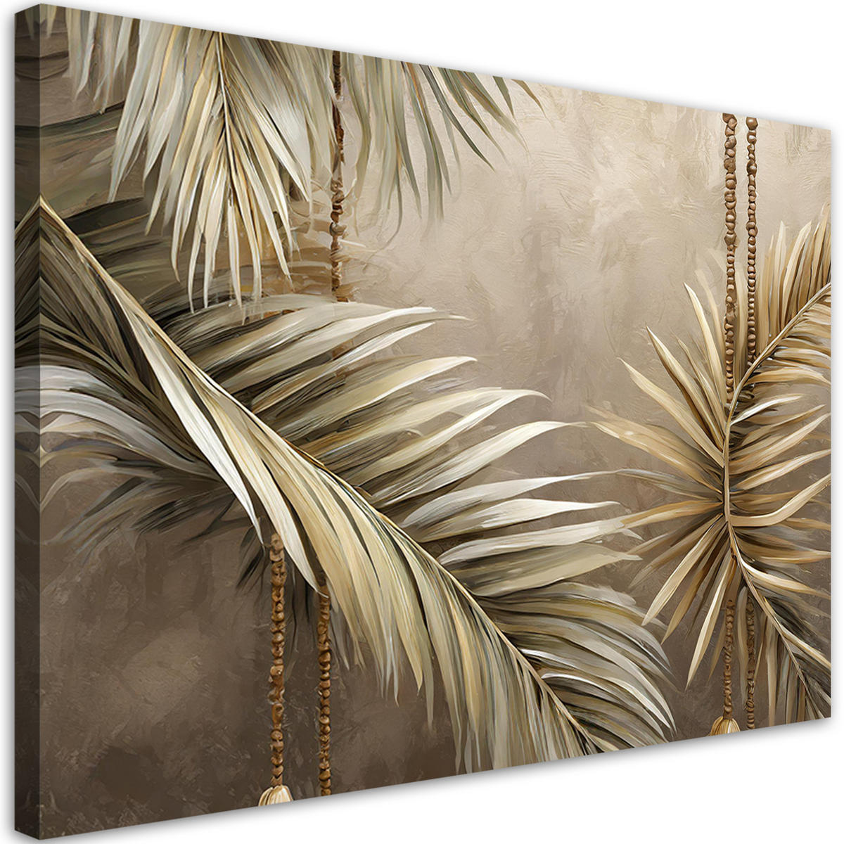 WANDBILD boho komposition - Beige, Textil (60/40cm) - Feeby