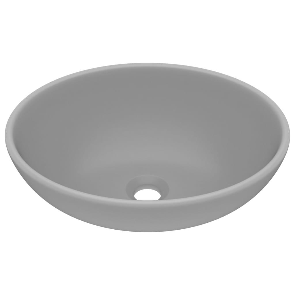 WASCHBECKEN Lange 40/33/13.5 cm - Grau, Keramik (40/13.5/33cm) - Nettlife