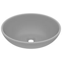 WASCHBECKEN Lange 40/33/13.5 cm - Grau, Keramik (40/13.5/33cm) - Nettlife
