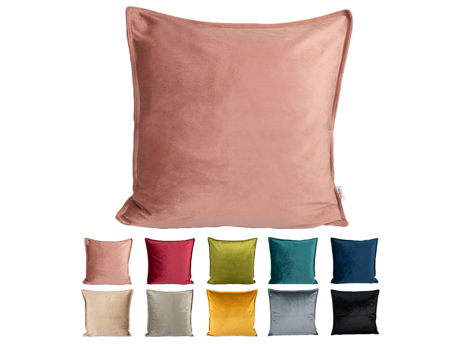 KISSENHÜLLE Samt&Sonders altrosa 40/40 cm - Altrosa, Textil (40/40cm) - beties Heimtextil