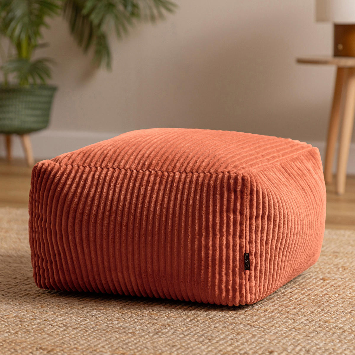 SITZPOUF Amara - Terracotta, Textil (42/24/42cm) - icon