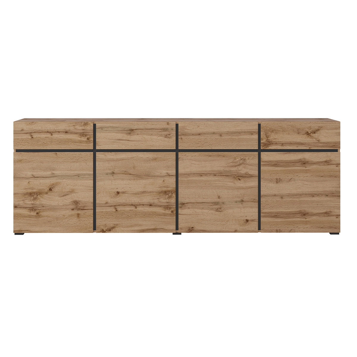 KOMODA Lilia Les - rjava, leseni material (225/78.5/40cm) - Petits-meubles