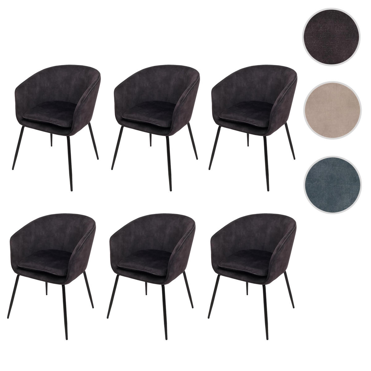 ESSZIMMERSTUHL Grau - Grau, Textil (57/79/53cm) - MCW