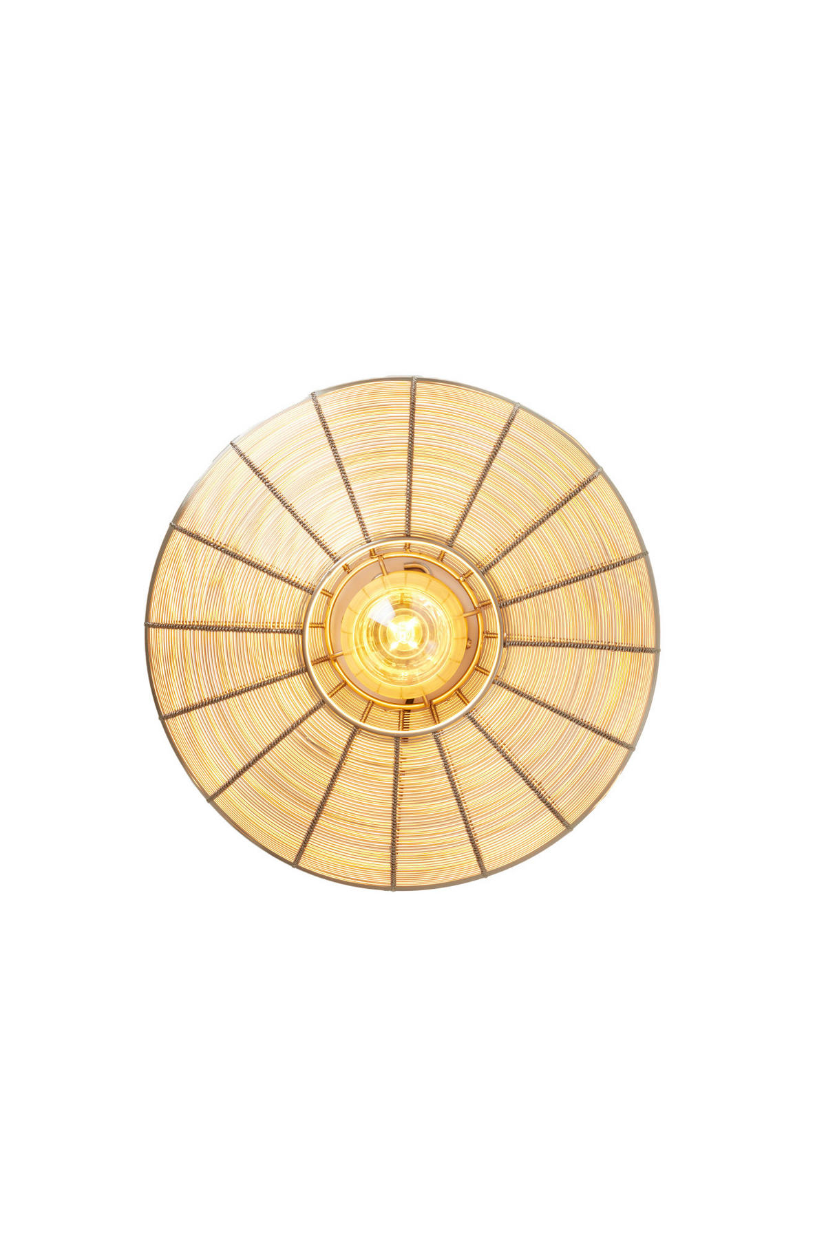 DECKENLEUCHTE Bahoto Gold Ø40/17 cm - Goldfarben, Metall (40/40/17cm) - Light & Living