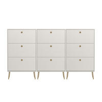 SCHUHSCHRANK Softline Weiß lackiert 246/26/141 cm - Weiß, Holzwerkstoff (246/141/26cm) - ebuy24