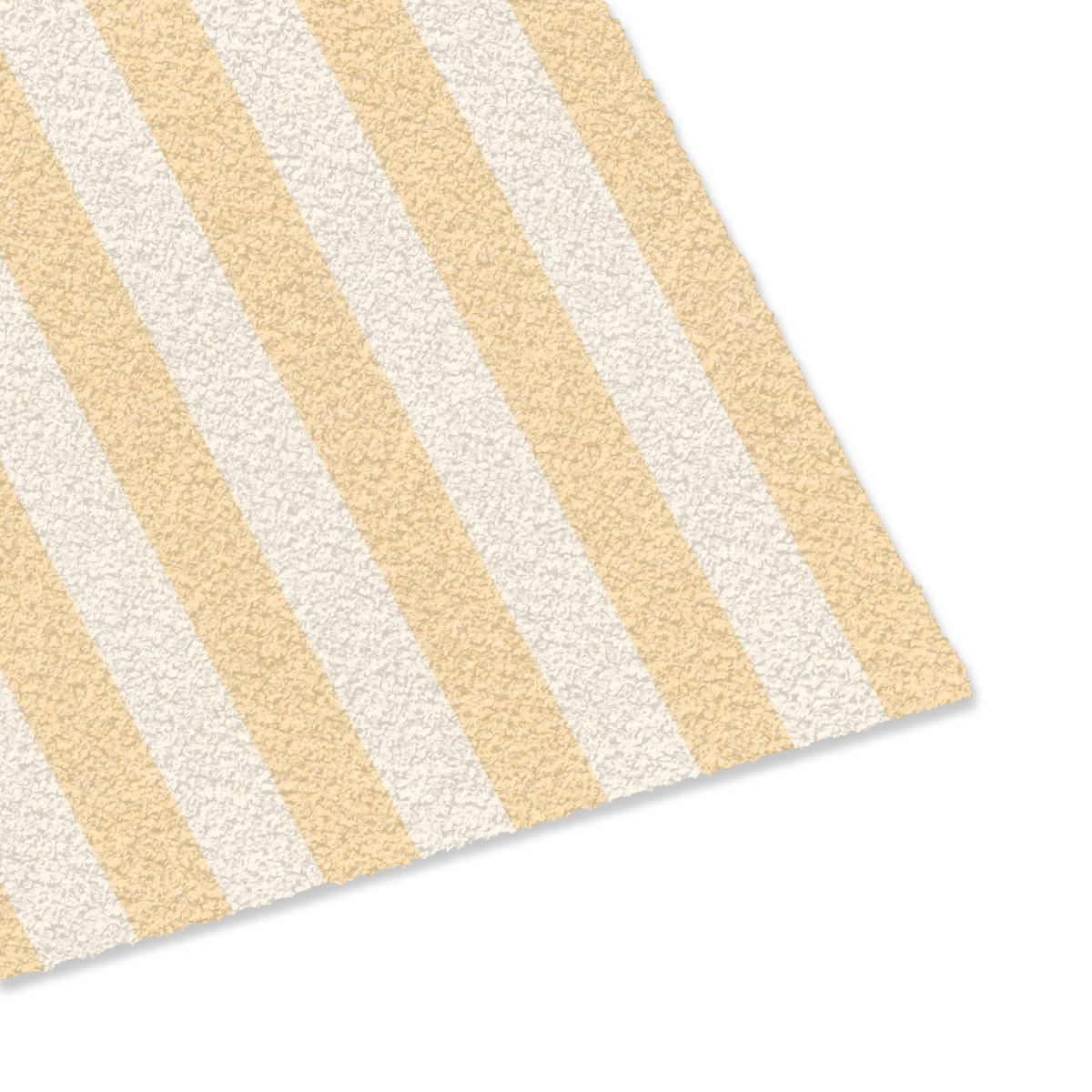 FUSSMATTE Blau – Gelb – Streifen – La Dolce Vita 60x40 cm - Hellgelb, Kunststoff (60/0.4cm) - MuchoWow