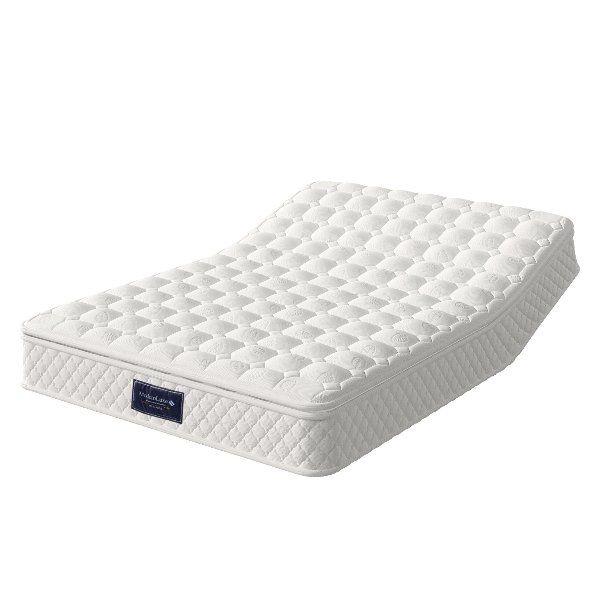 FEDERKERNMATRATZE 140x200 cm – 7 Zonen Taschenfederkern & Kaltschaum, H3, 25 cm hoch, OEKO-TEX®, Mikrofaserbezug - Weiß, Textil - Ej. Life