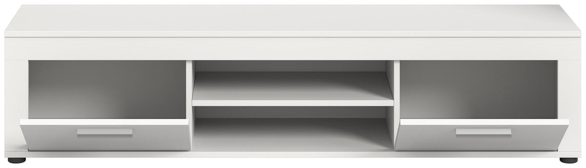 LOWBOARD JAM (B/H/T: ca. 160/37/40 cm) in weiß/weiß - Weiß, Holzwerkstoff (160/37/40cm)