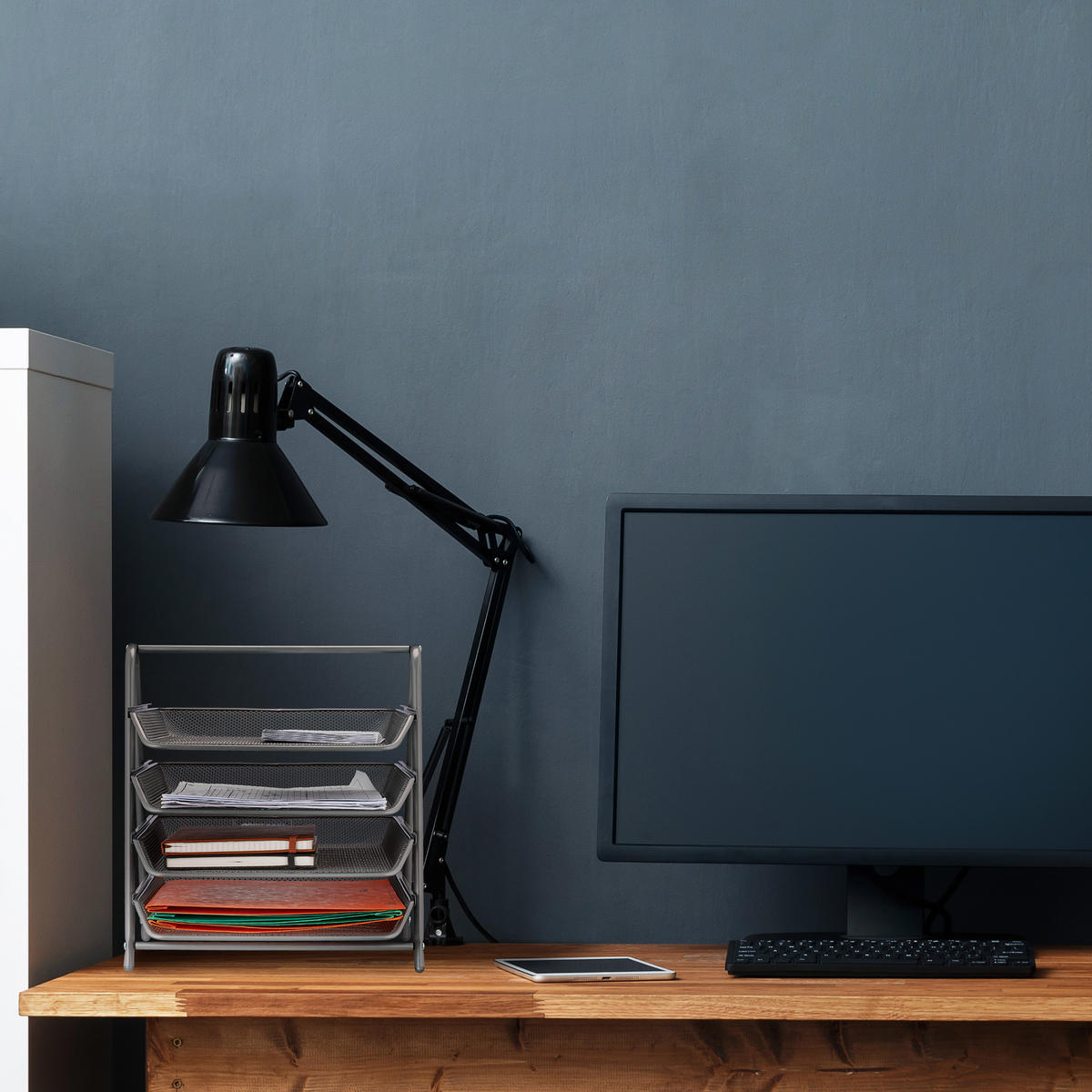 UKLADANIE súborov - strieborná, kov (30/32.5/35cm) - Relaxdays