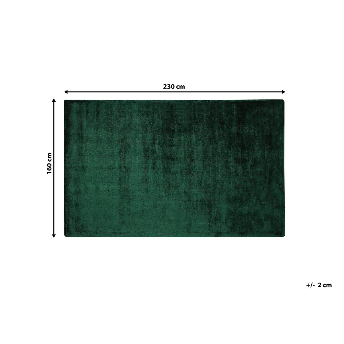 KURZFLOR-TEPPICH Grün 160/230 cm Gesi II - Grün, Textil (160/230cm) - Beliani