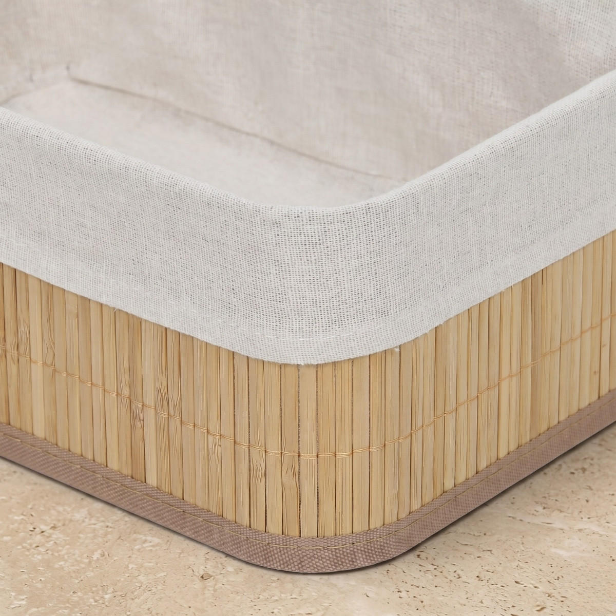 KORB 3er-Set 30/20/13 cm - Beige, Naturmaterialien (20/12/30cm) - BOXIMO