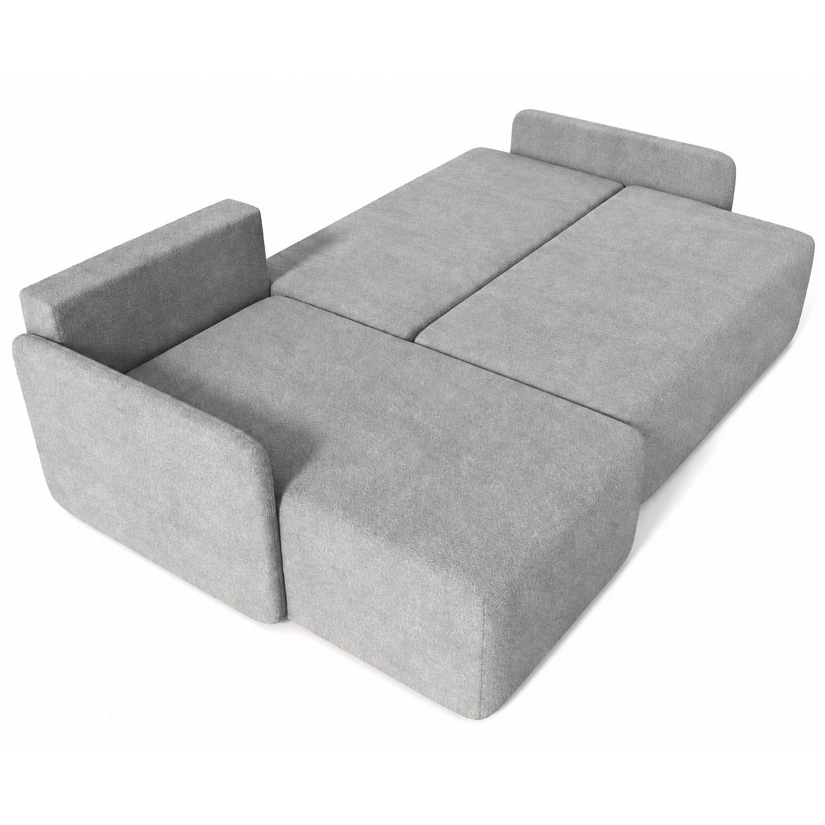 ECKSOFA Bloom Grau Bouclé - Grau, Textil (212/142cm) - Selsey