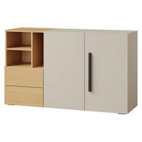SIDEBOARD Lorin 2D2S LO07 - Kaschmir/Eichefarben, Holzwerkstoff (136/80/40cm) - MIRJAN24