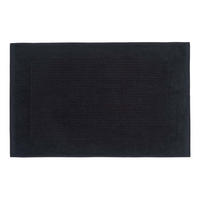 BADEMATTE Imperial 50/80 cm, Baumwolle - Schwarz, Textil (50/80cm) - Homescapes