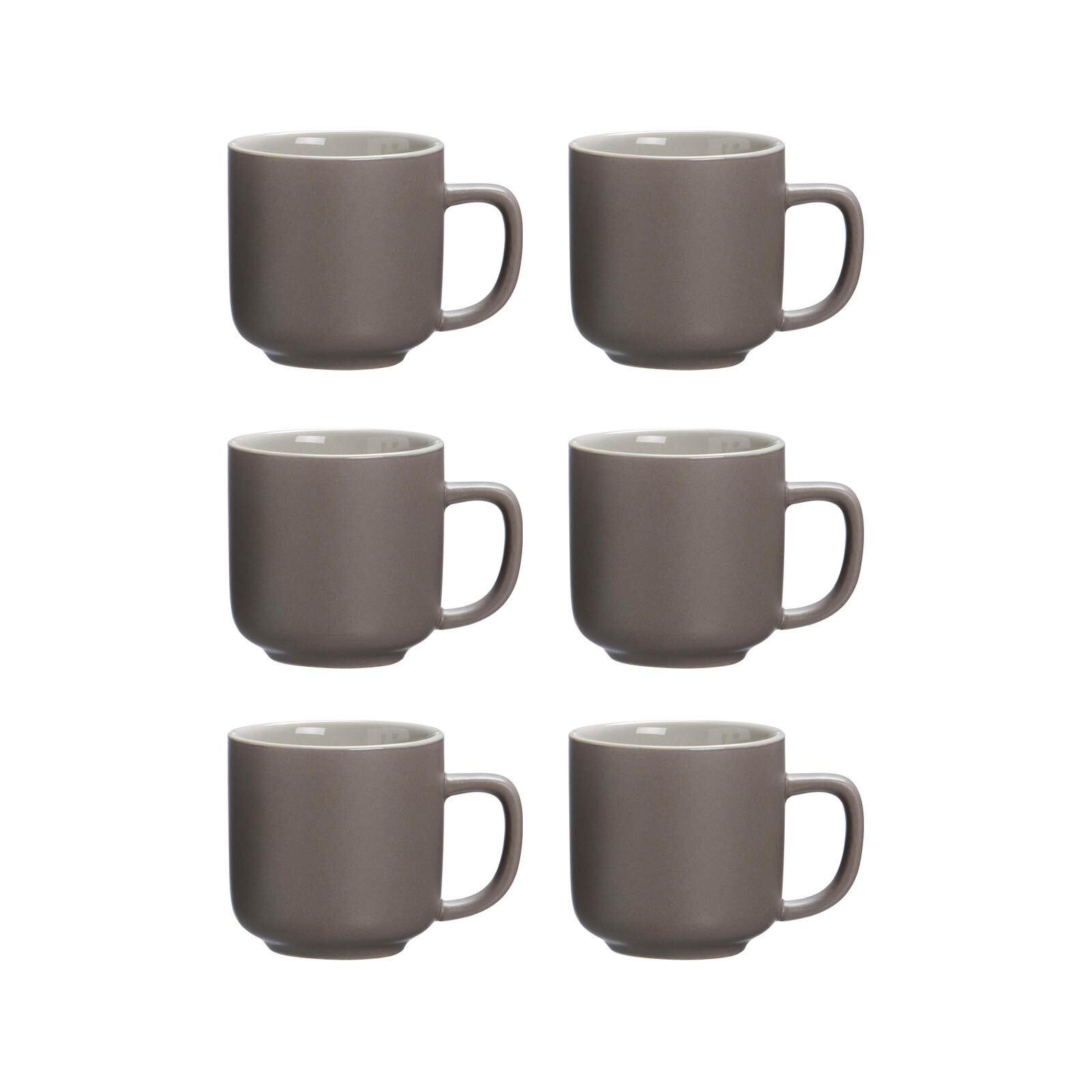 ESPRESSOTASSEN Jasper taupe 100 ml 6er Set - Taupe, Keramik (0.1L) - Ritzenhoff Breker