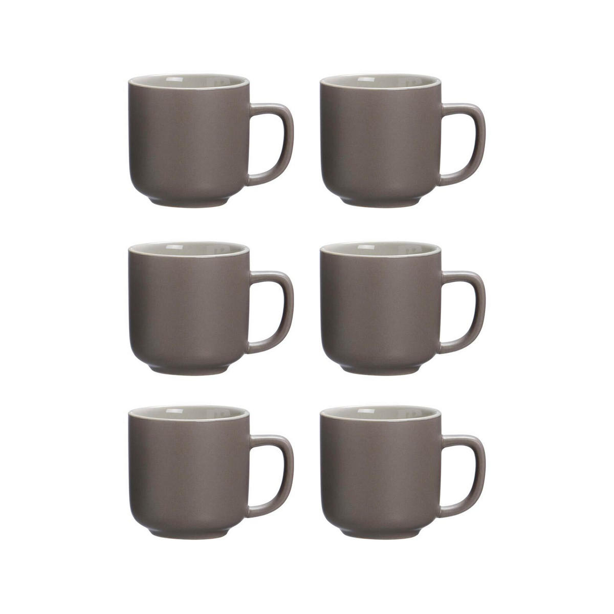 ESPRESSOTASSEN Jasper taupe 100 ml 6er Set - Taupe, Keramik (0.1L) - Ritzenhoff Breker