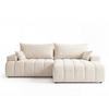 ECKSOFA Caleo Creme Rechts - Creme, Holz/Textil (270/170cm) - Graingold