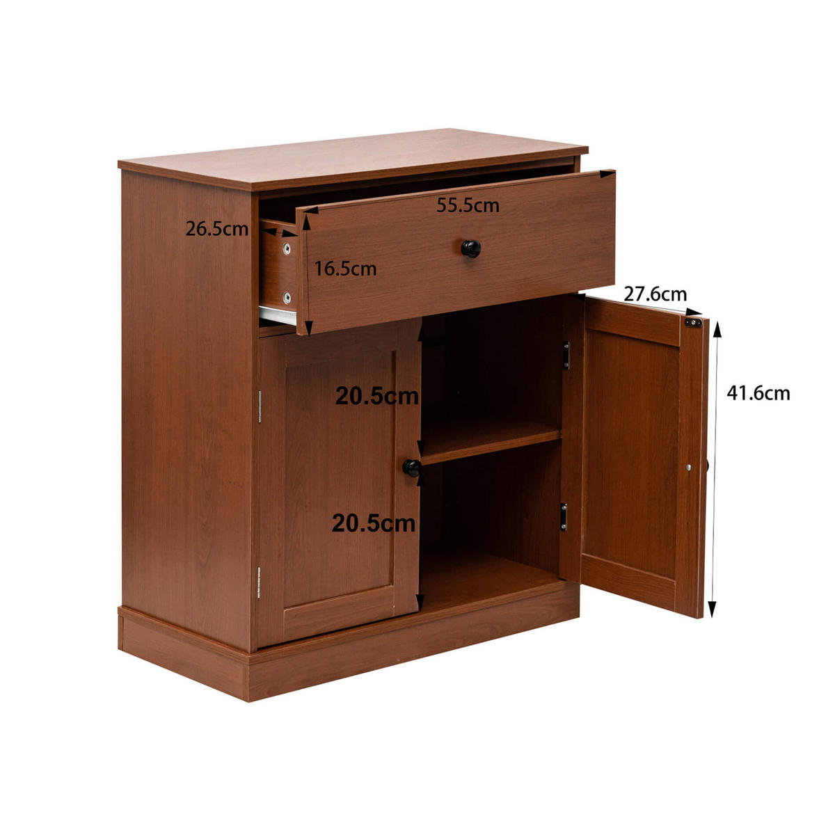 KOMMODE Braun 60/60/70 cm - Braun, Holzwerkstoff (60/70/60cm) - Mobili Rebecca