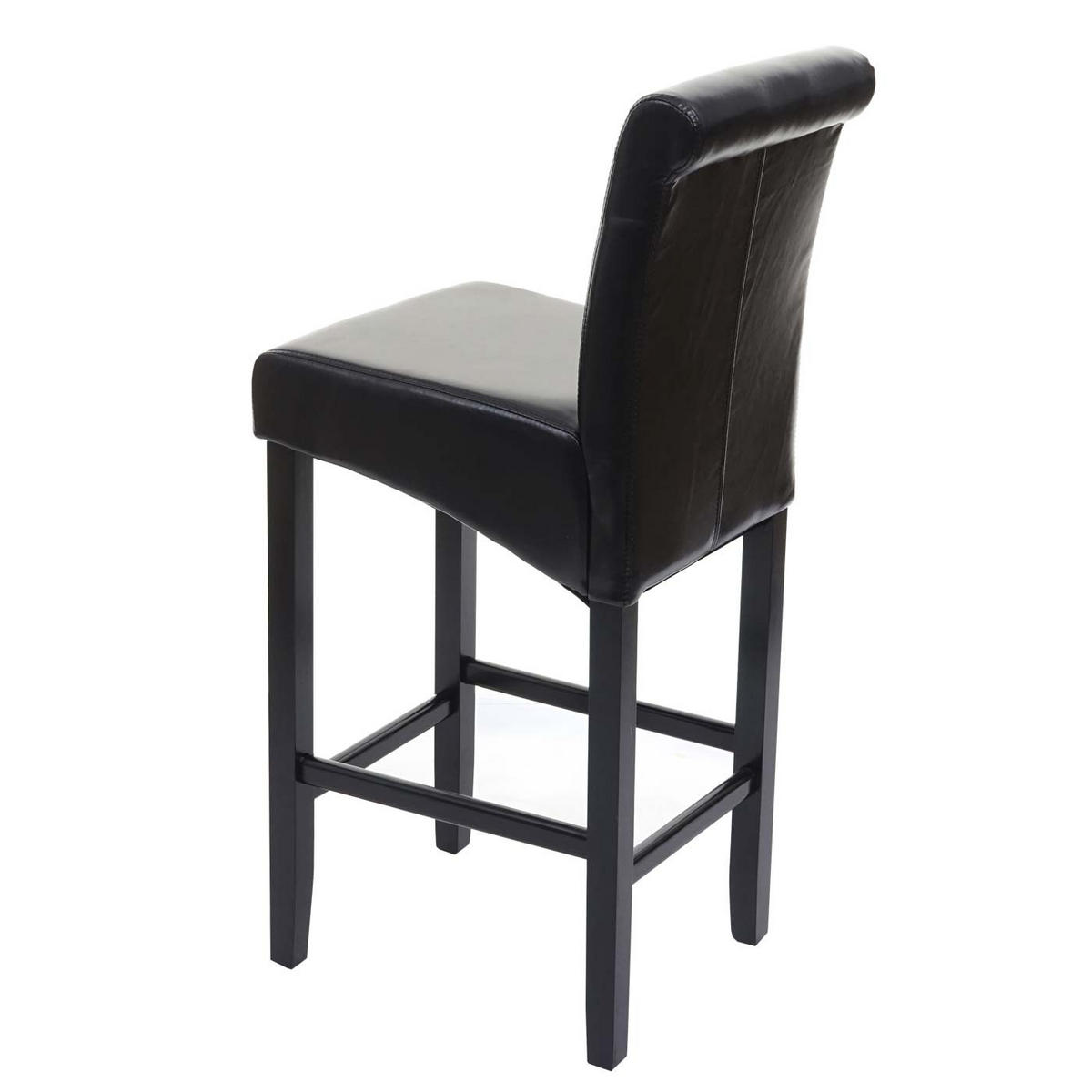 BARHOCKER Schwarz - Schwarz, Leder (39/105/53cm) - MCW