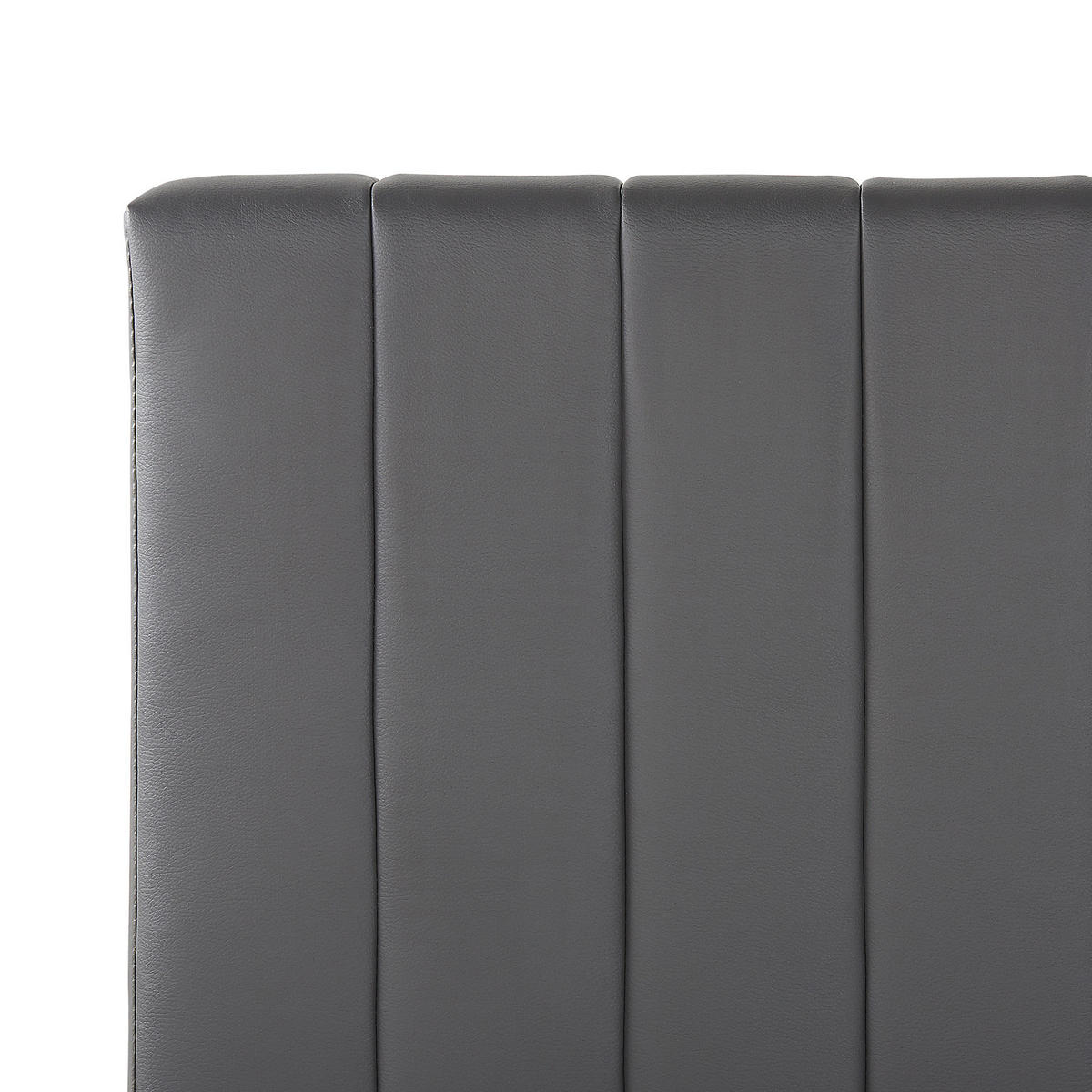 BETT 160/200cm Grau Poitiers - Grau, Textil (160/200cm) - Beliani